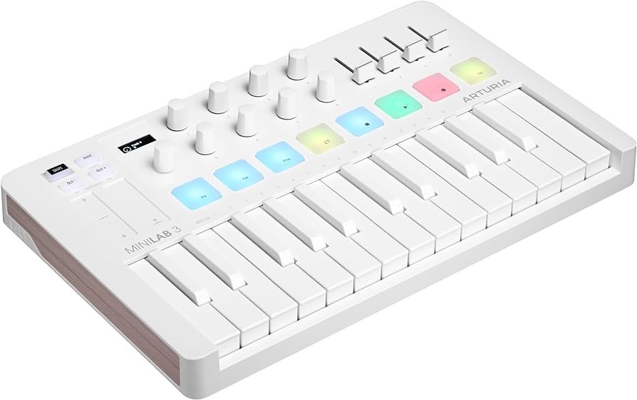 Controlador Midi Arturia Minilab MK3 Alpine White