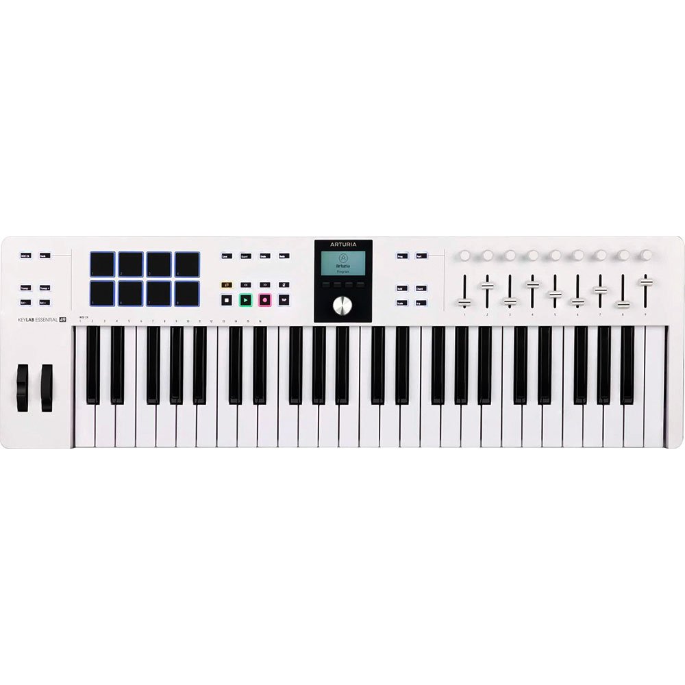 Controlador midi Arturia Keylab essential 49 MK3 White Edition